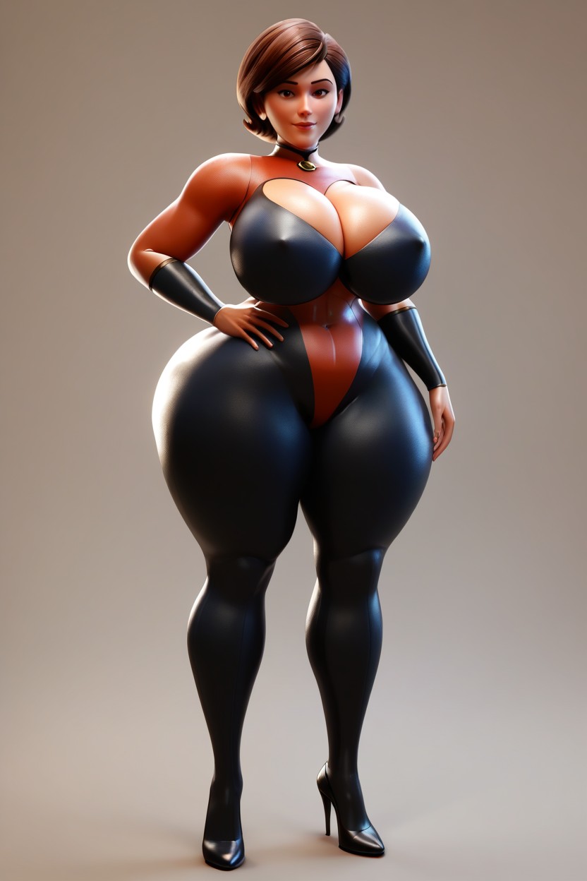 Ssbbw, Extremely Wide Hips, Very Curvy MILF AI Porn