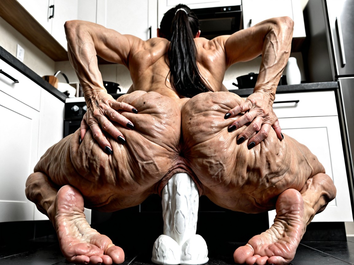 Kitchen, Hands On Hips, Close Up View Of Butt MILF AI Porn