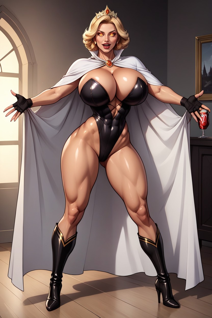 Dark Leotard, Ultra Detailed, Fully Detailed S Blonde Hairstyle MILF AI Porn