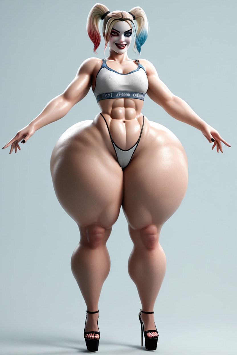 Very Curvy, Looking At Viewer, Colossal Ass MILF AI Porn