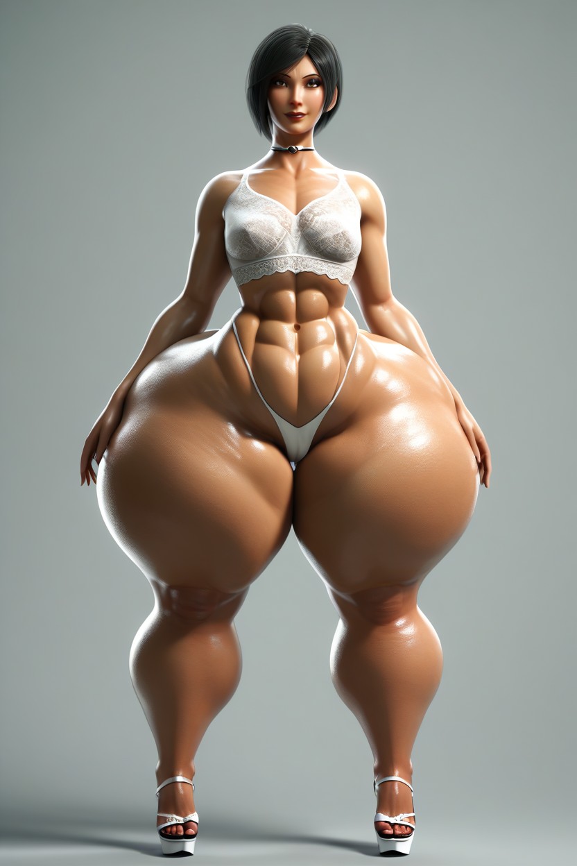Enormous Ass, Full Body, Extremely Large Ass MILF AI Porn