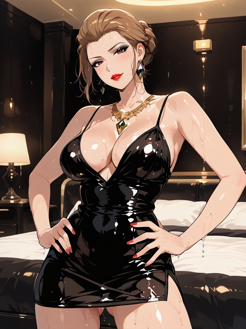 Rounded Ass, Cleavage, Hands On Hips MILF AI Porn