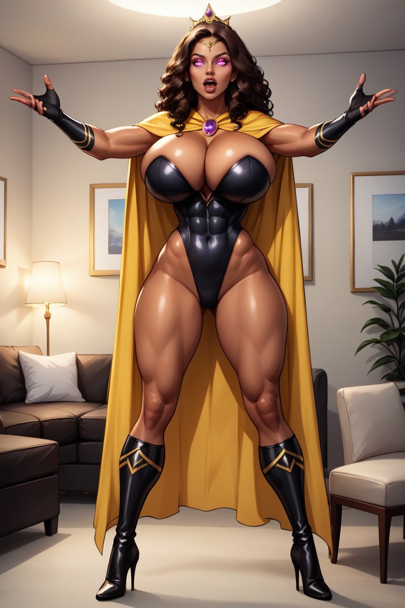 Tight Abs, Dark Leotard, "rio Morales MILF AI Porn