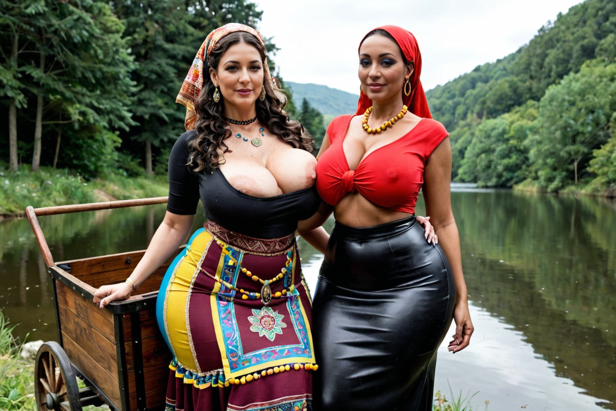 Thick Eyebrows, Massive Thick Wide Thighs, Gigantic Wide Massive Hips MILF AI Porn