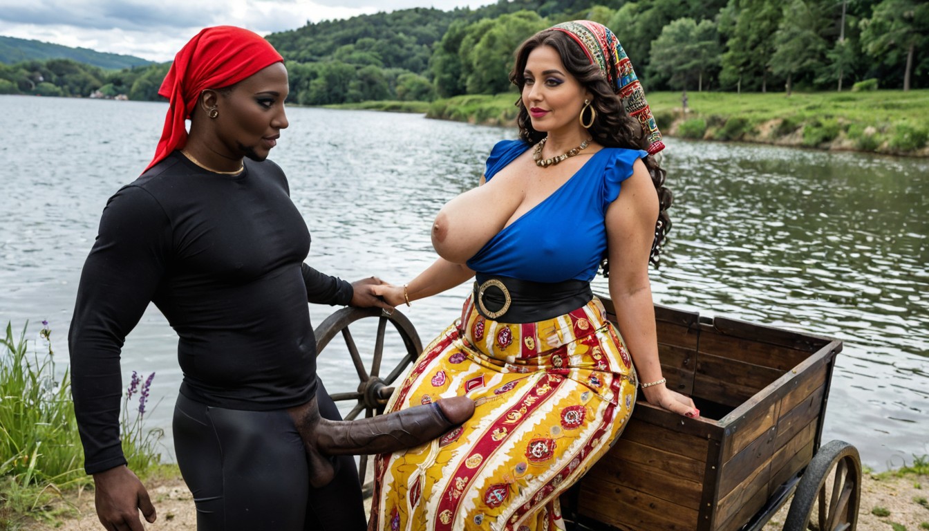 Dressed, Massive Thick Wide Thighs, Hyper Wide Hips MILF AI Porn
