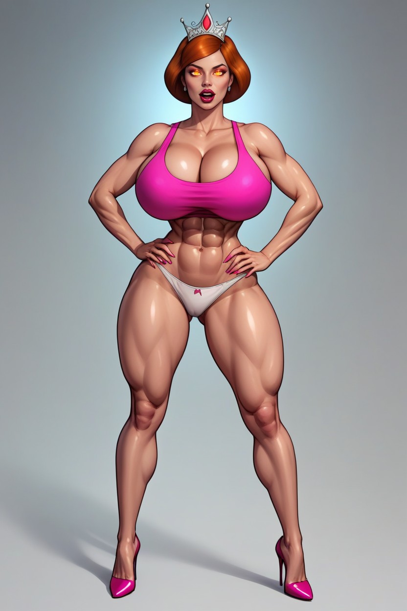 Cleavage, Diadem, Ultra Detailed MILF AI Porn