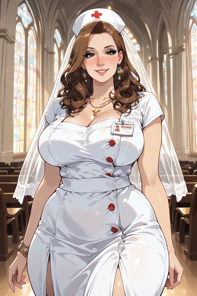 Wide Hips, Standing, Hyper Detailed MILF AI Porn