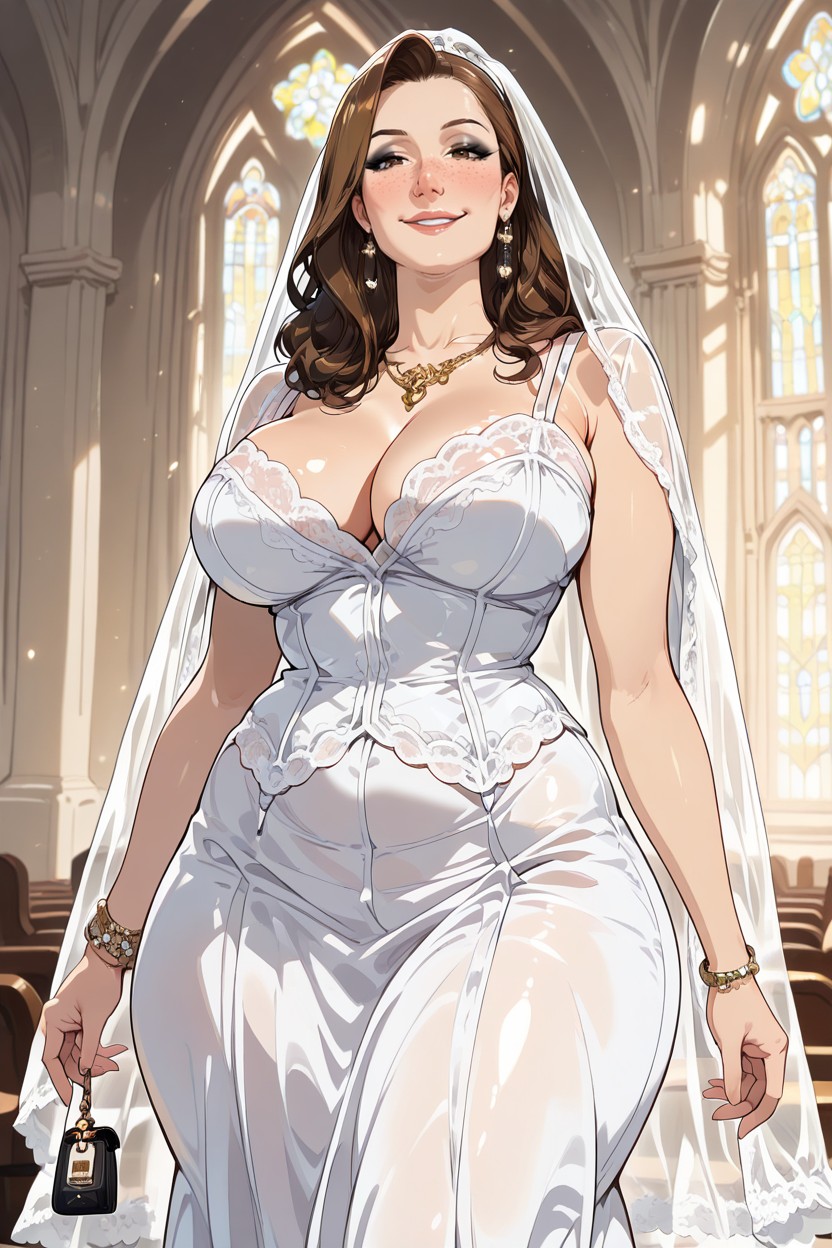 Milf, Earrings, Hyper Detailed MILF AI Porn