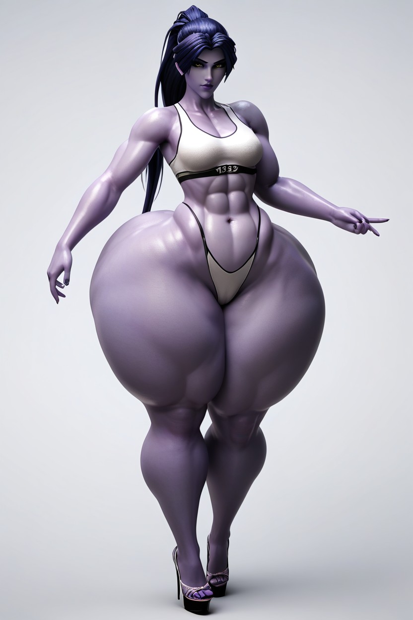 Small Breasts, Very Curvy, Full Body MILF AI Porn