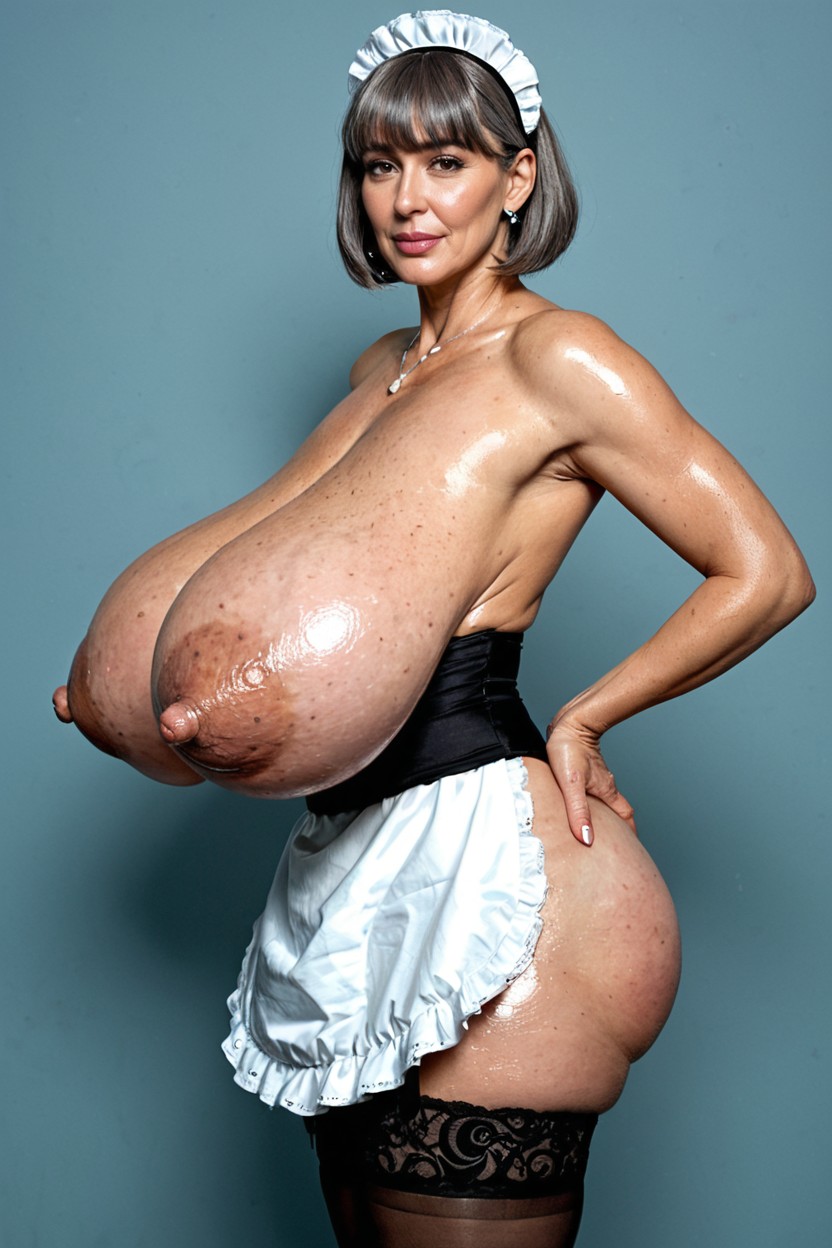 Full Body View, Cleveage, Tits Bigger Than Her Waist Porno MILF IA