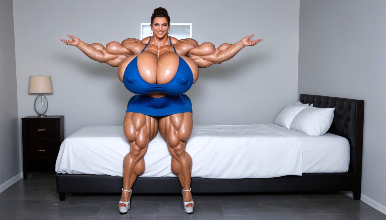 Wide Hips, Bedroom, Fitness Milf MILF AI Porn
