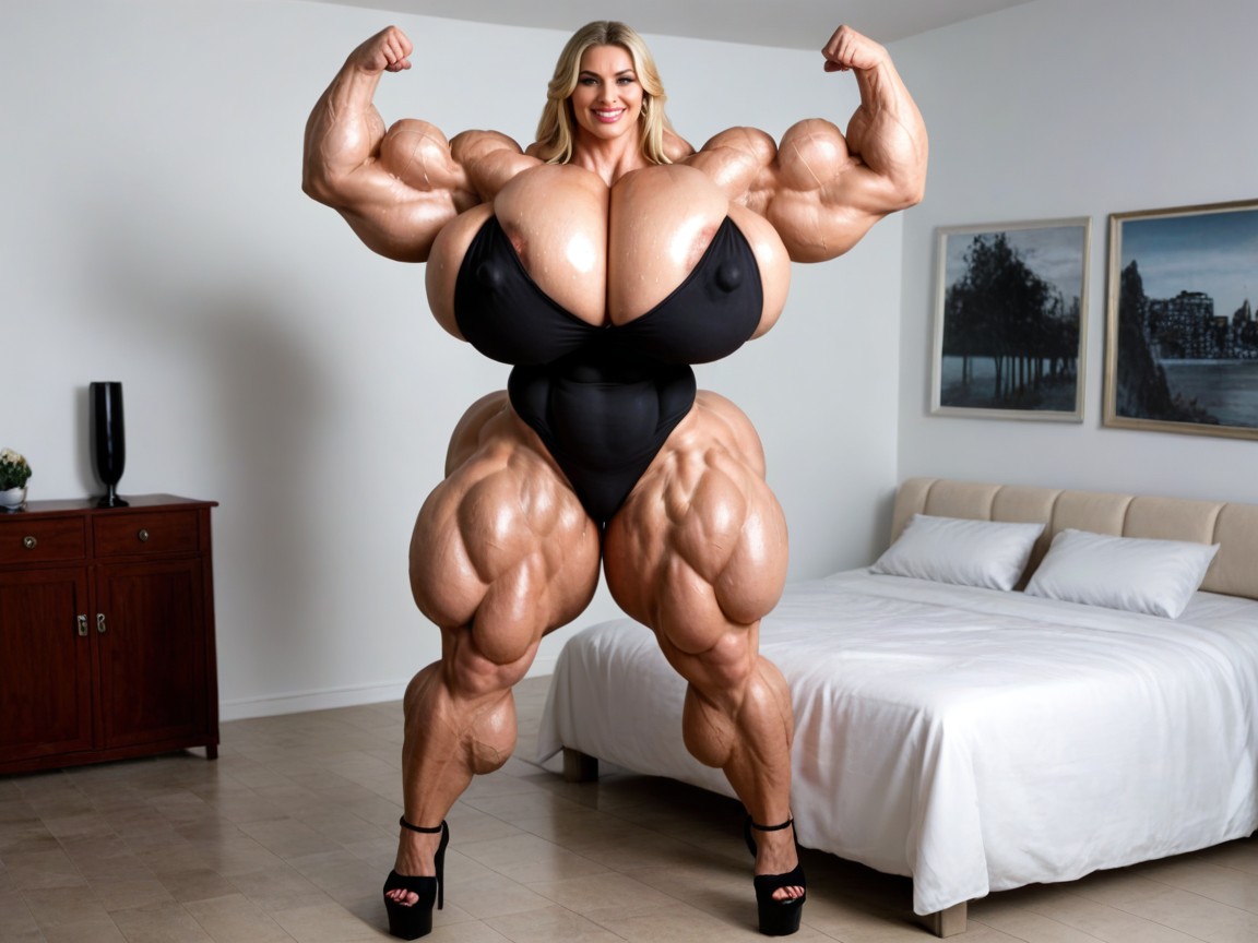 Hyper Thick Ass, Long Sexy Legs, Huge Bbl MILF AI Porn