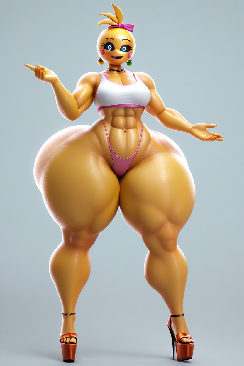 Toy Chica, Abs, Extremely Large Ass MILF AI Porn
