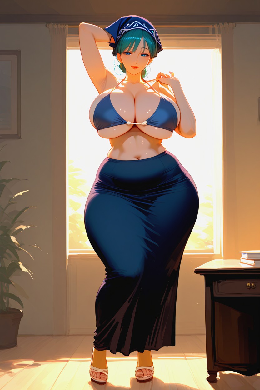 Backlighting, Massive_butt, Bigger Butt MILF AI Porn