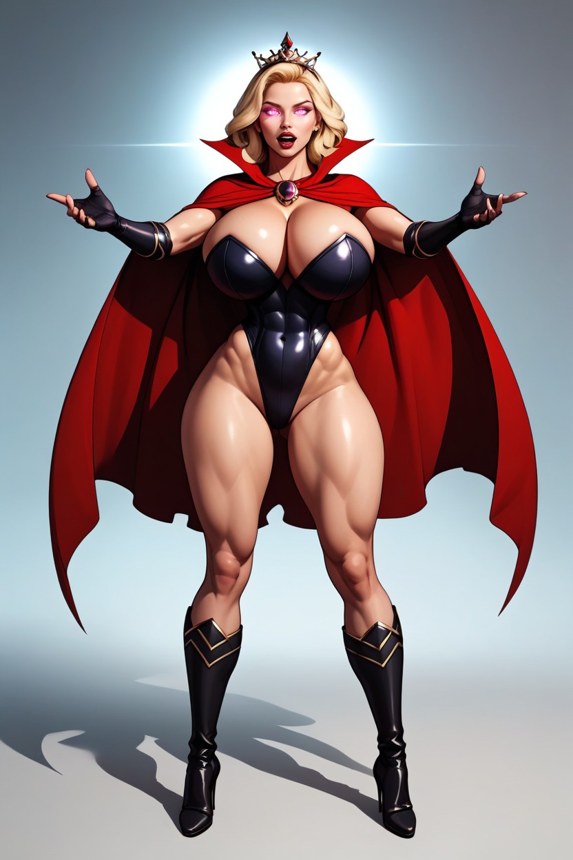 Arms Spread, Lots Of Skin Showing, Fully Detailed Body MILF AI Porn
