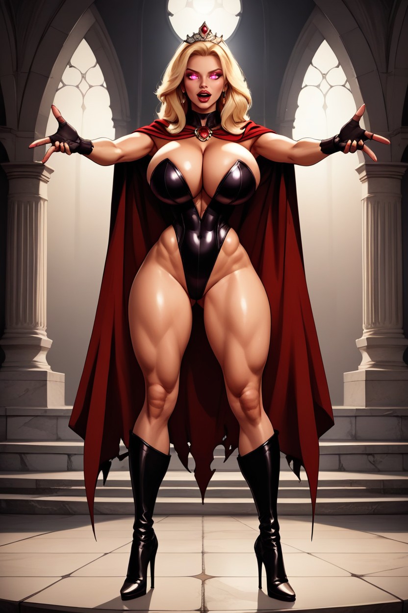 Perfect Round Gigantic Bimbo Breasts, Sharper Resolution, Lots Of Cleavage MILF AI Porn