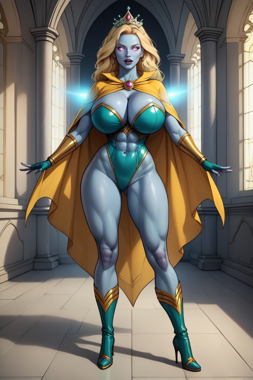 Lots Of Skin Showing, Corrupted Into A Warrior Slutmom Queen Of Atlantis, Looking At Viewer MILF AI Porn
