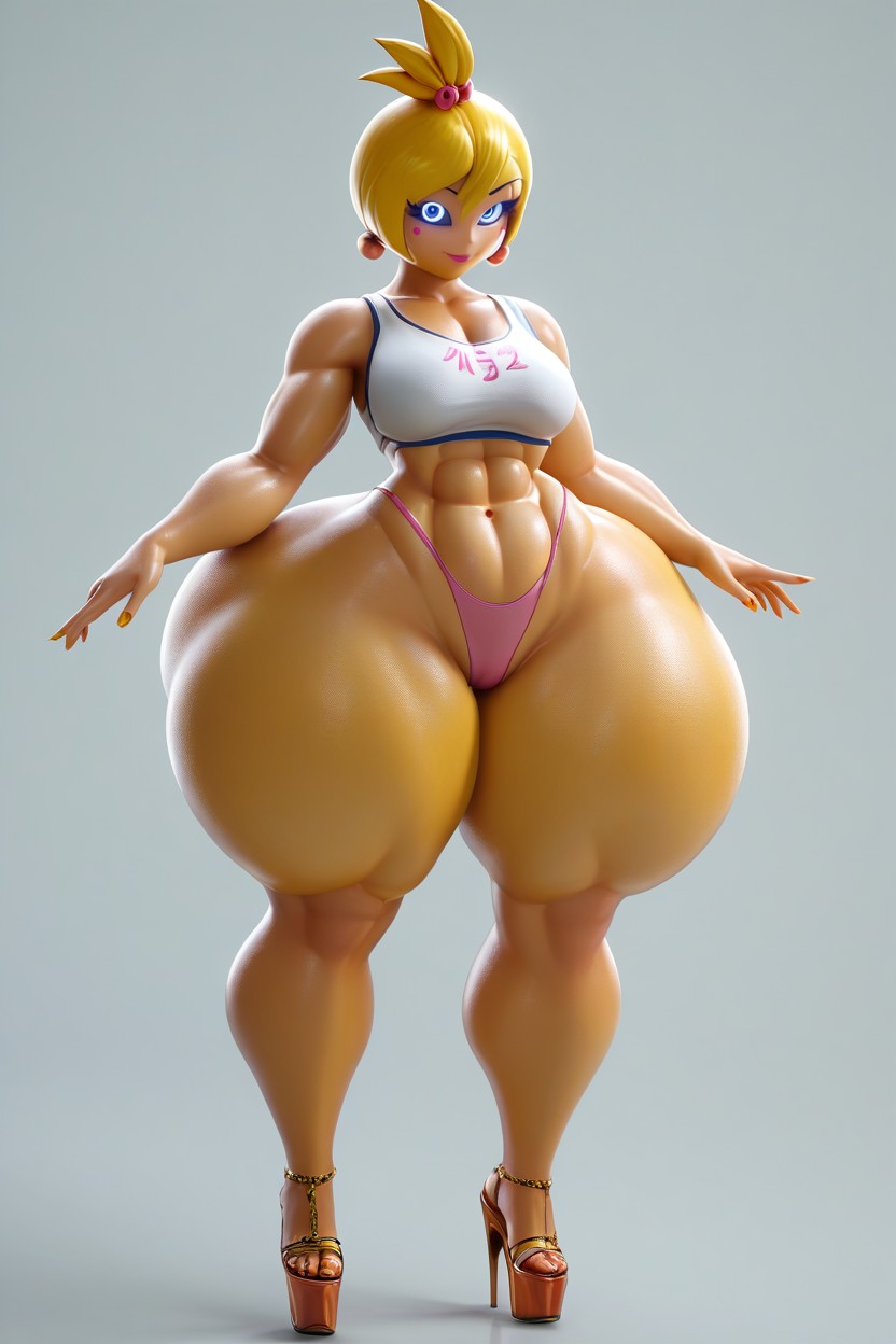 Front View, Very Curvy, Front View MILF AI Porn