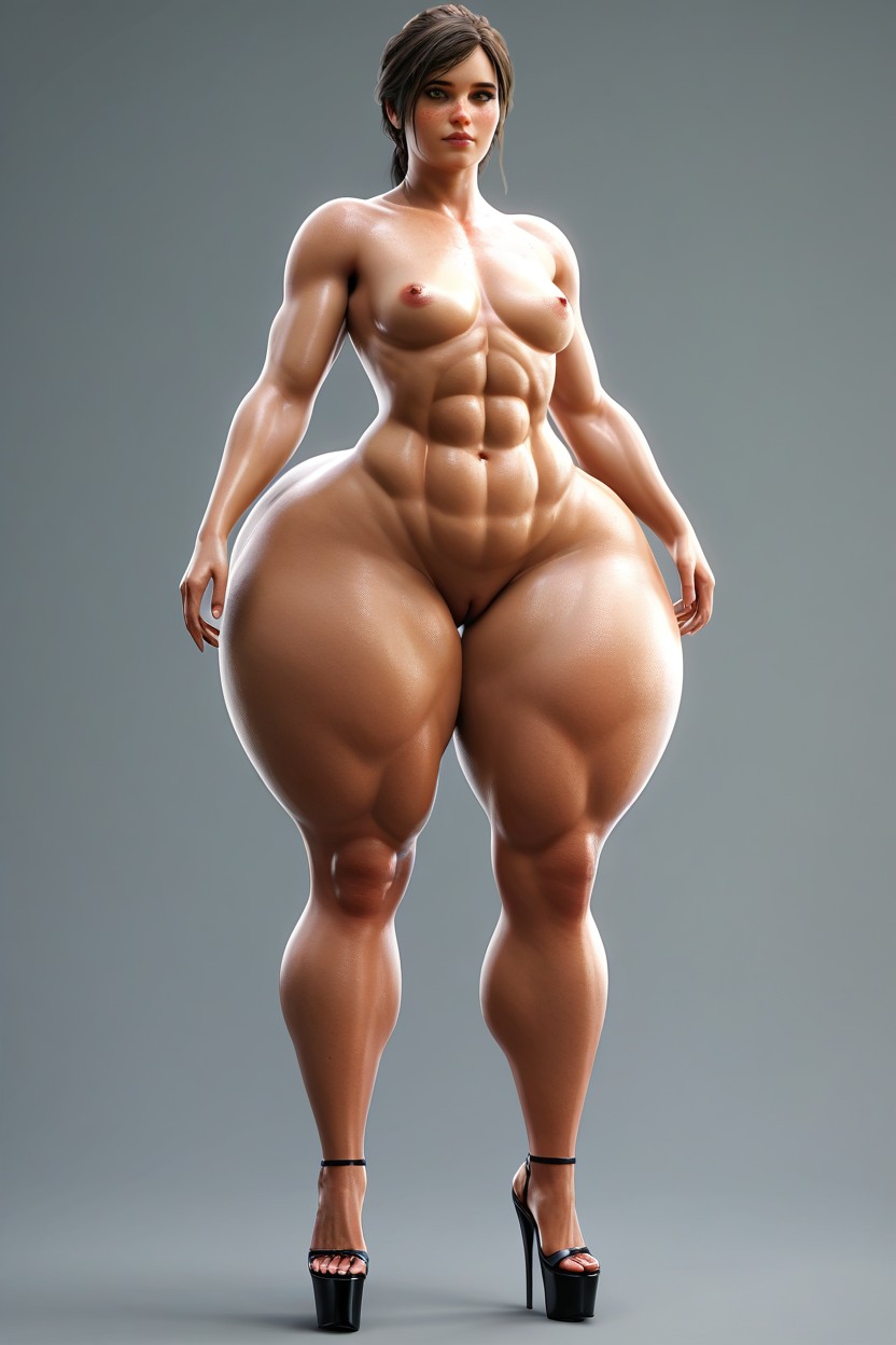 Front View, Front View, Extremely Large Ass MILF AI Porn