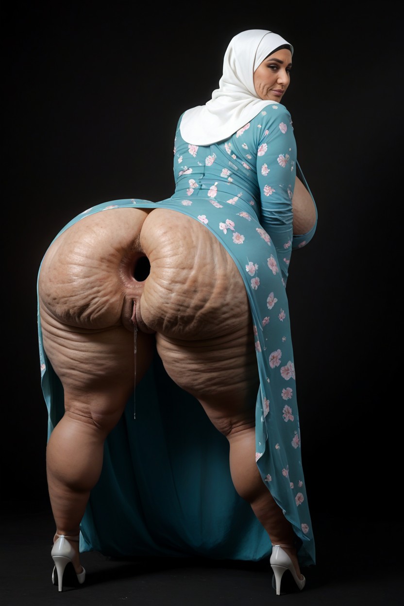 Ssbbw, Wrinkles, Pussy Juice Dripping MILF AI Porn