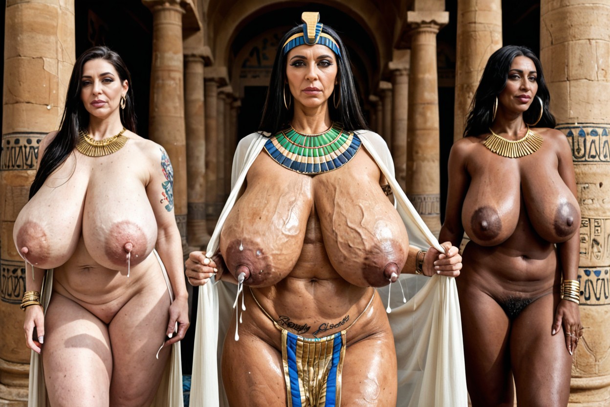 Fat Nipples, Huge Saggy Boobs, Tribal Wear MILF AI Porn