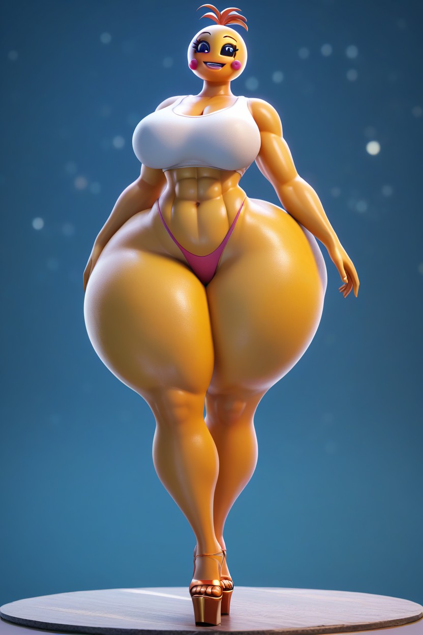 Abs, Looking At Viewer, Ssbbw MILF AI Porn