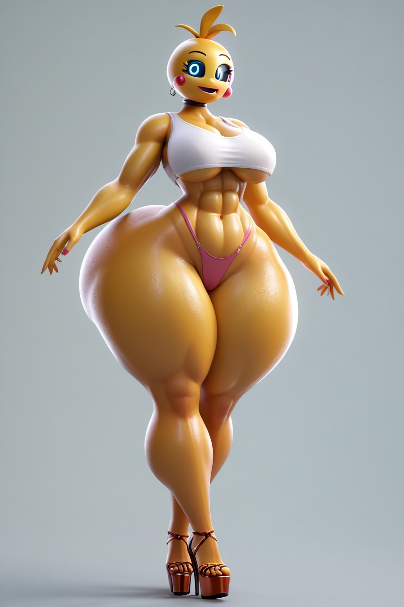 Colossal Ass, Extremely Large Breasts, Voluptuous MILF AI Porn