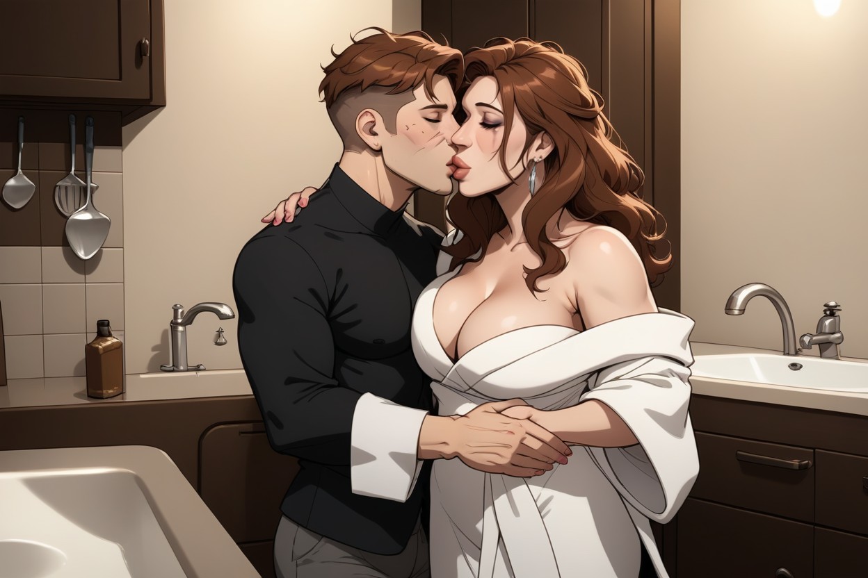Bouffant, Elegant, Medium Length MILF AI Porn