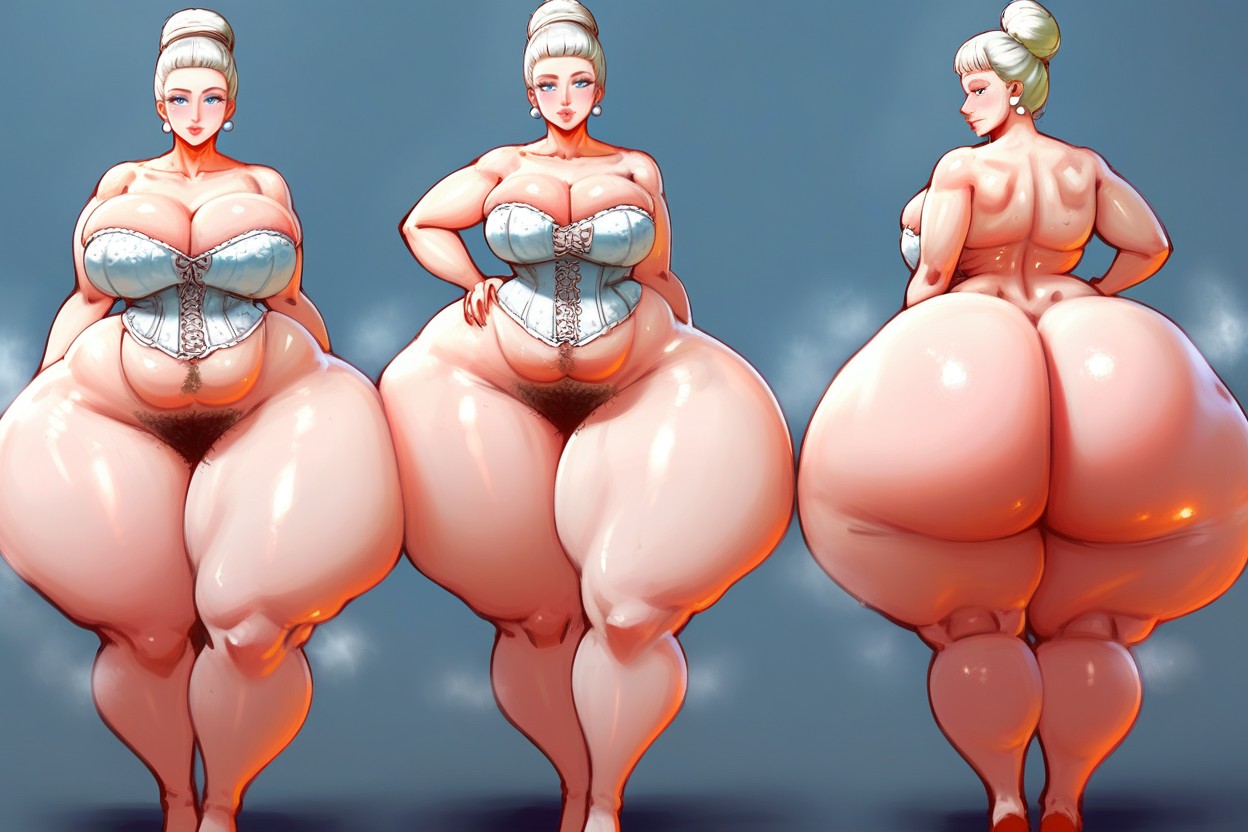 Fat Face, Aroused, Ultra Detailed MILF AI Porn