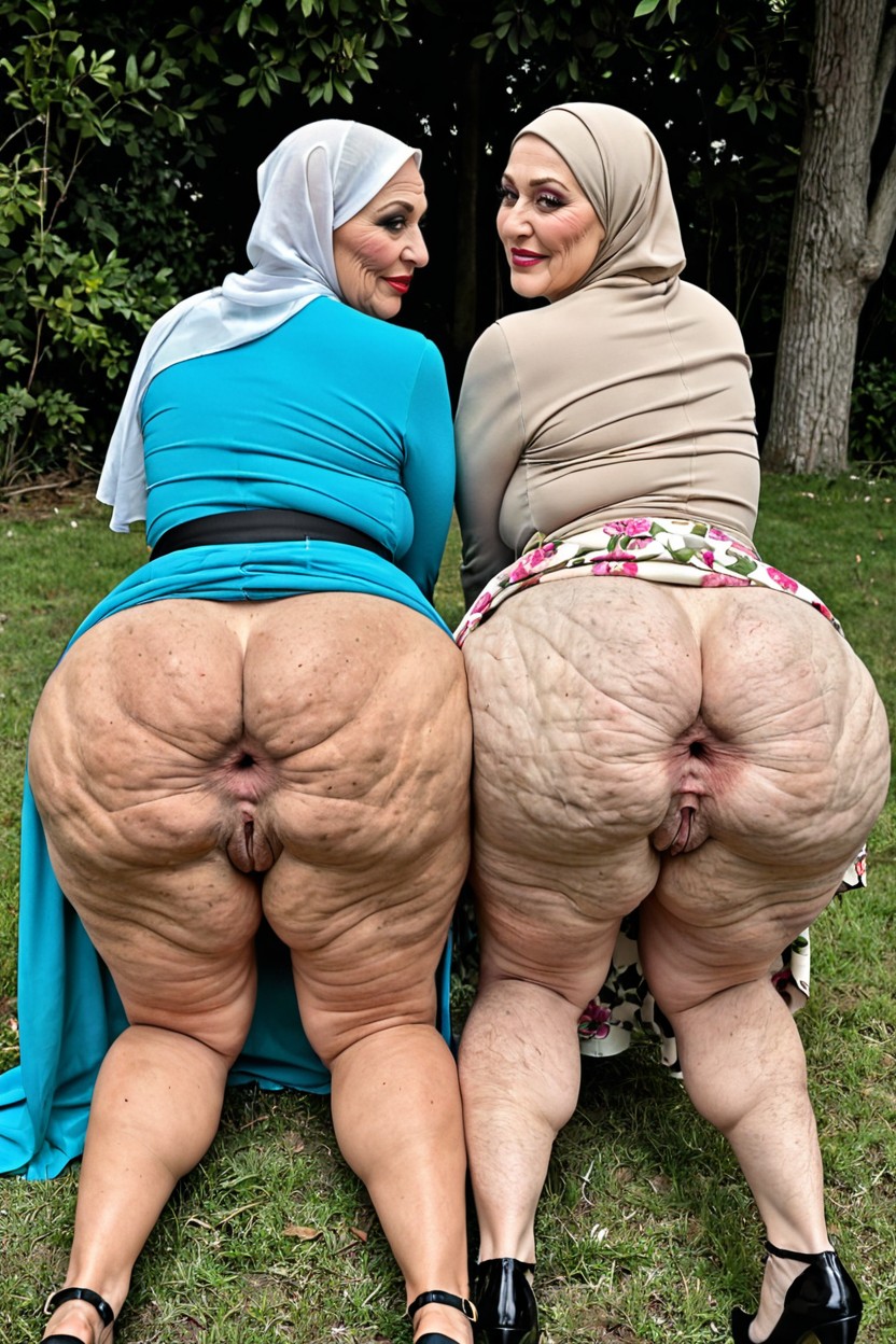 Women, Looking At Viewer, Outdoors MILF AI Porn