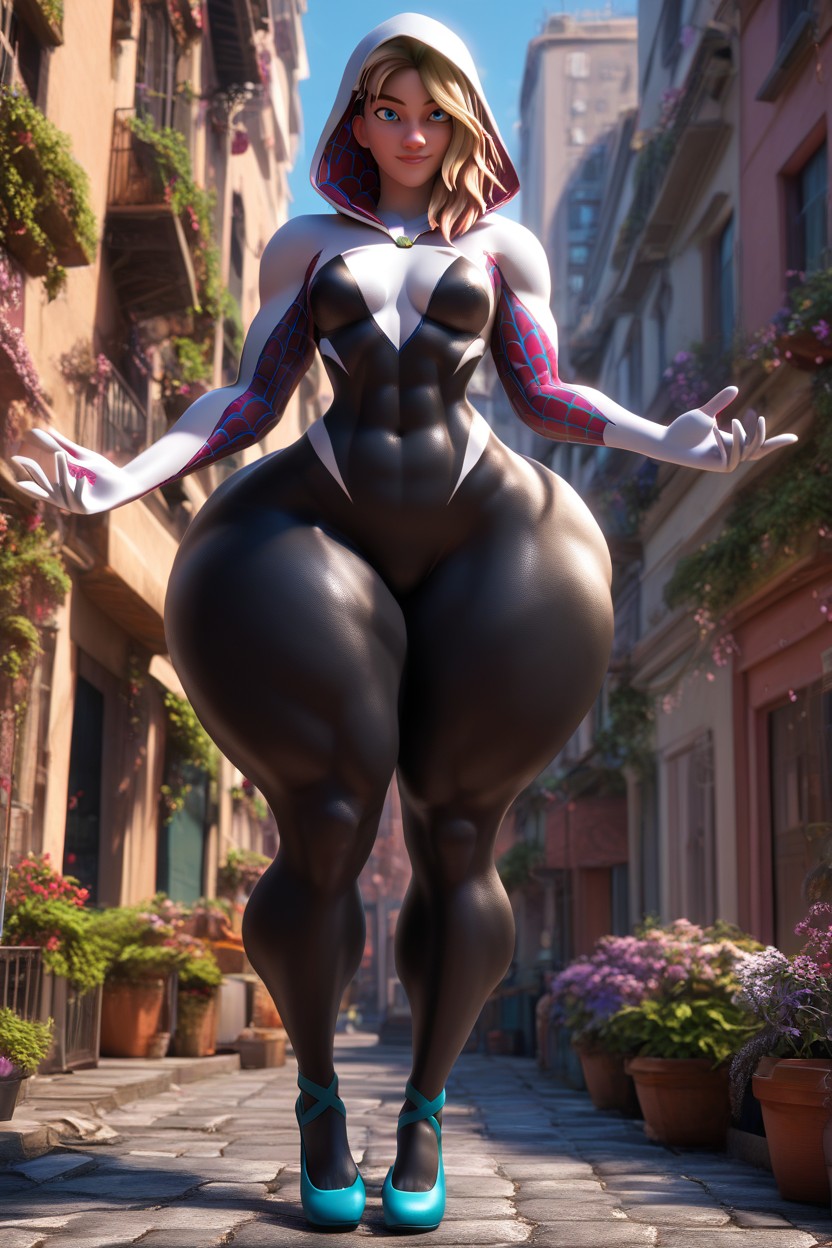 Colossal Ass, Gigantic Ass, Thick Thighs MILF AI Porn