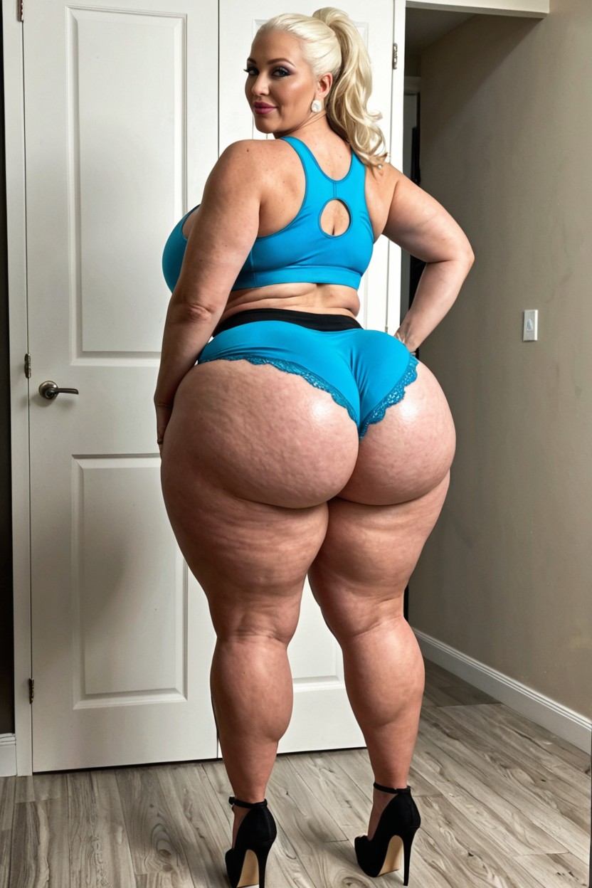 Beautiful Face, Massive Ass, Ultra Waist MILF AI Porn