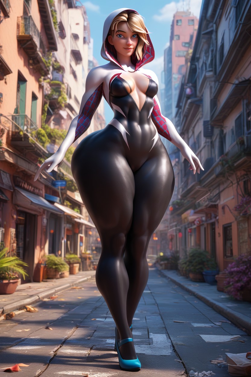 Nighttime, Thick Thighs, Very Thick Thighs MILF AI Porn