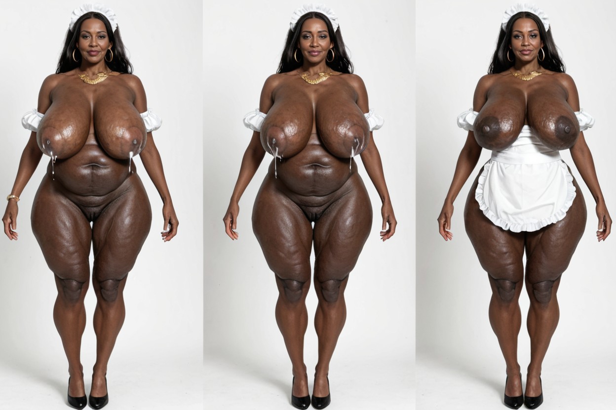Aged Wrinkly Faces, Empty And Flabby Breasts Appearance, Pubic Hair MILF AI Porn