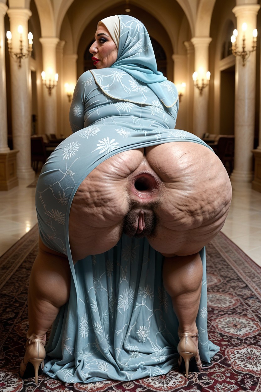 Cellulite, Rear View, Eyeliner MILF AI Porn