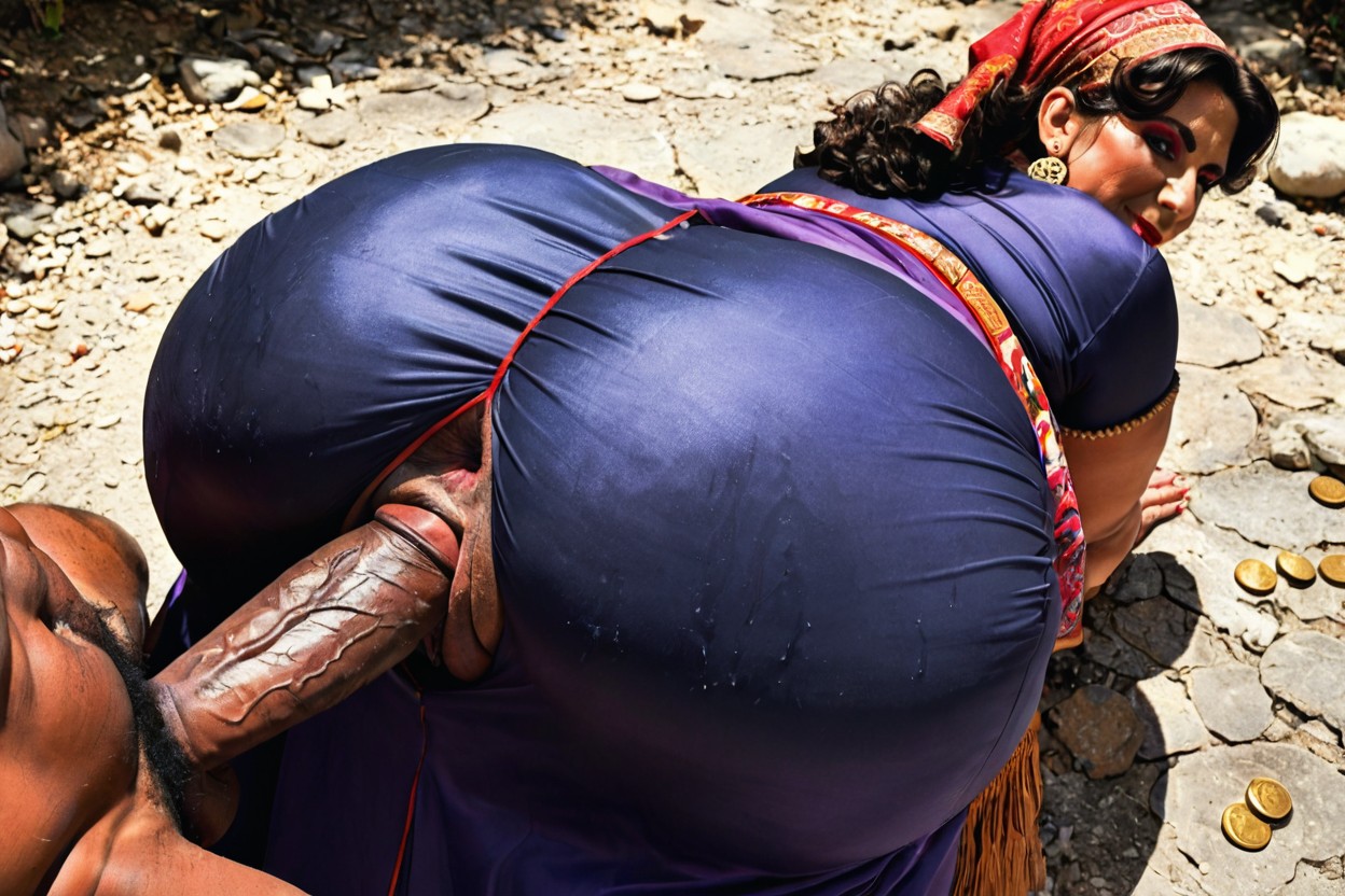 Hyper Hips, Round Eyes, Fat Juicy Asshole MILF AI Porn