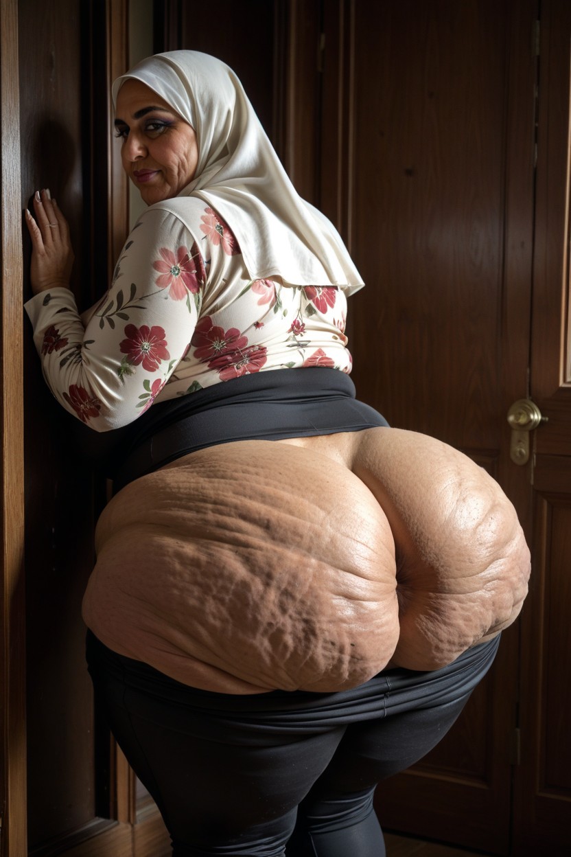 Extremely Deep Ass Crack, Against Wall, Large Nose Porno MILF IA