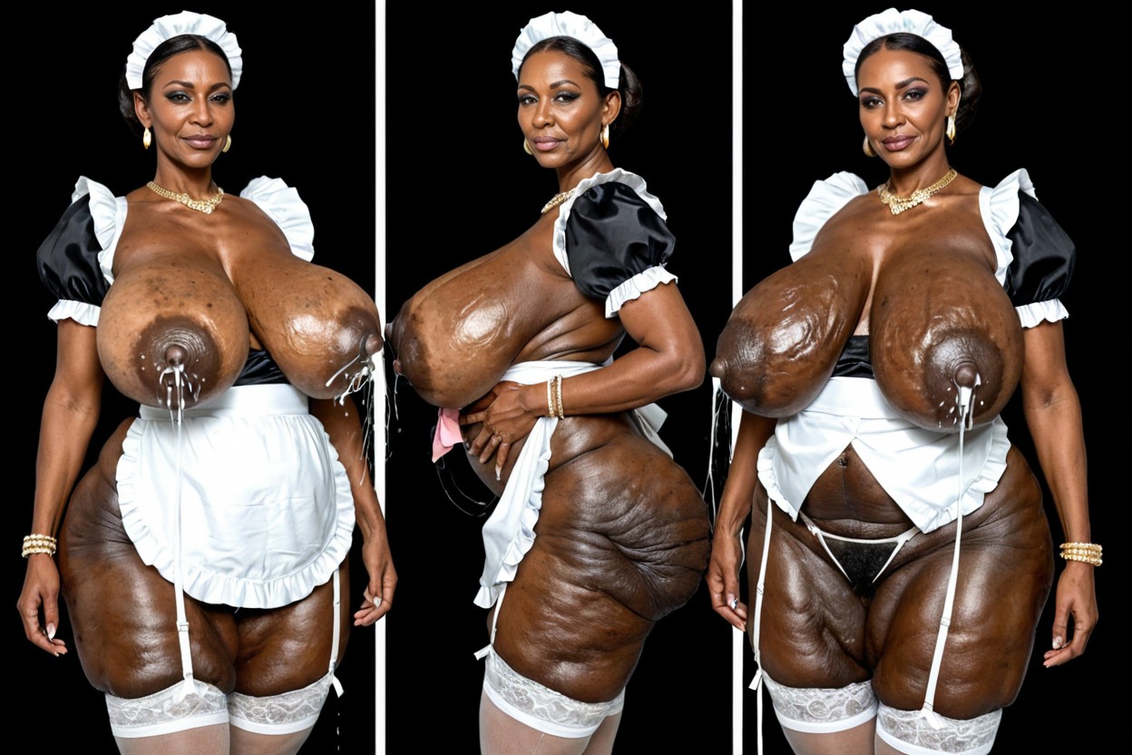 Elder Woman, Extremely Ugly Face, Drop Format Breasts MILF AI Porn