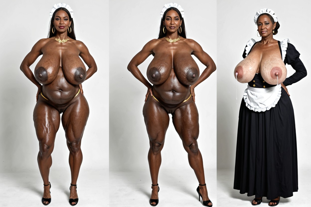 Mature Milf, Multiple Views, Extreme Gargantuan Tits Bigger Than Her Body MILF AI Porn