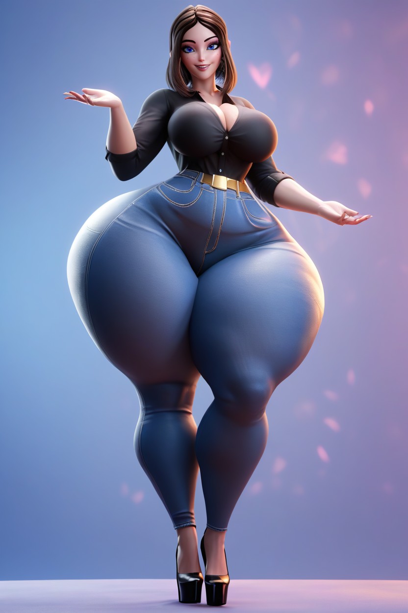 Samsung Sam, Full Body, Colossal Ass MILF AI Porn