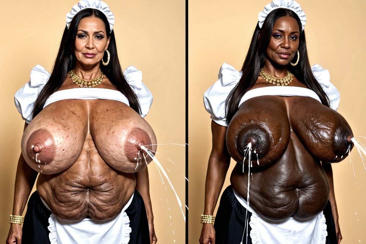 Thick Thighs, Unrealistic Saggy And Flabby Breasts, All Are Lactating MILF AI Porn
