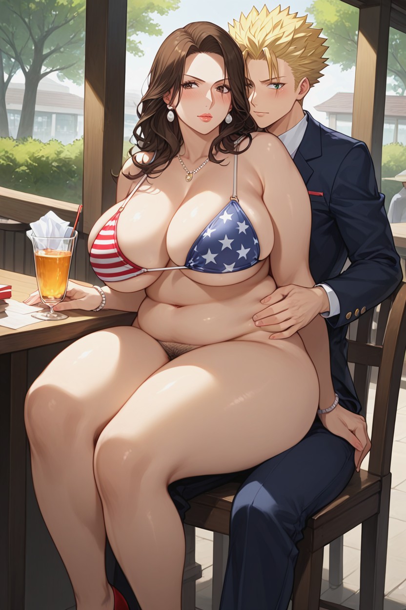 Taboo, The Male Is Facing Against The Viewer, Medium Breast MILF AI Porn