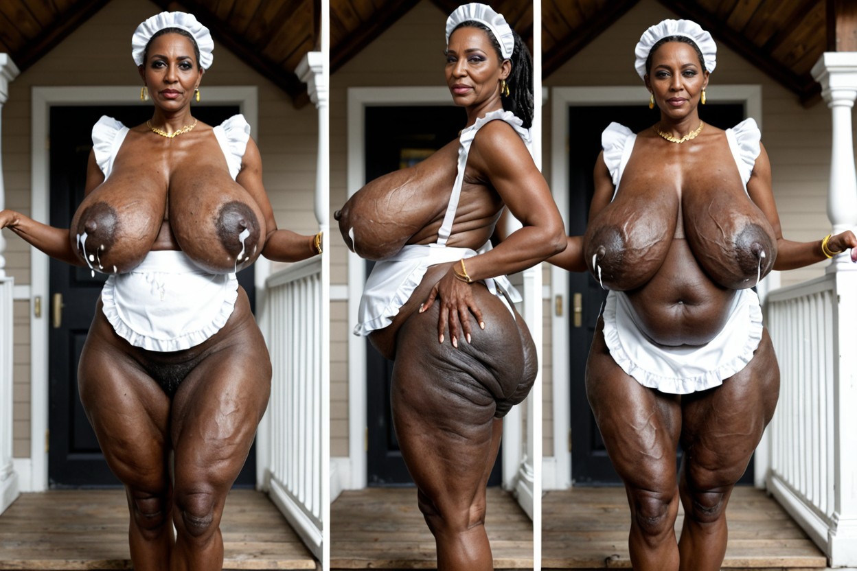 Grandma Woman, Impossible Hyper Sized Breasts Bigger Than Her, Drop Format Breasts Porno MILF IA