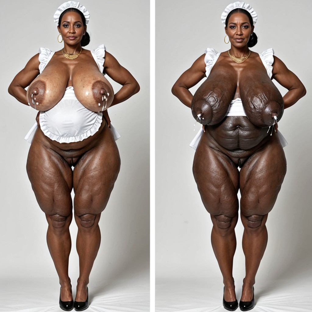 Grandma Woman, Black Women, Ugly MILF AI Porn