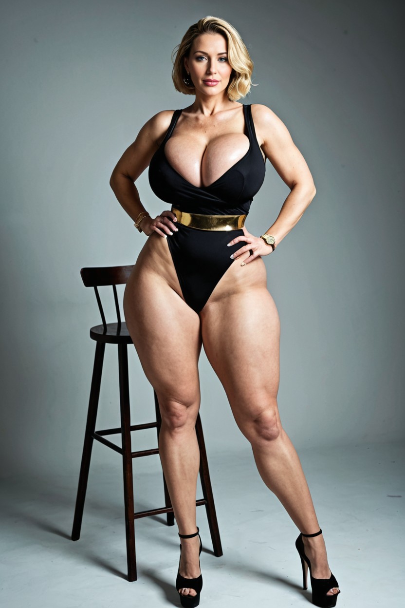 Thick Thighs, Hyper Thighs, Full Length Porno MILF IA