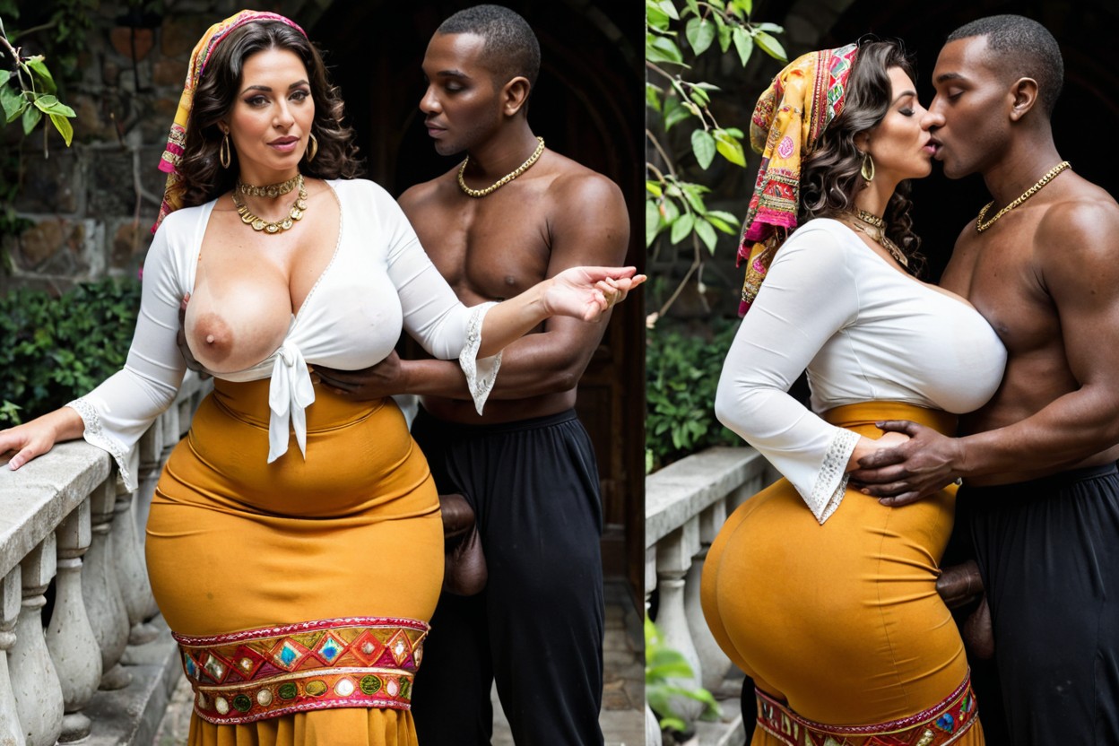 Magical Smoke, Gigantic Butts, Pear Body Shape MILF AI Porn
