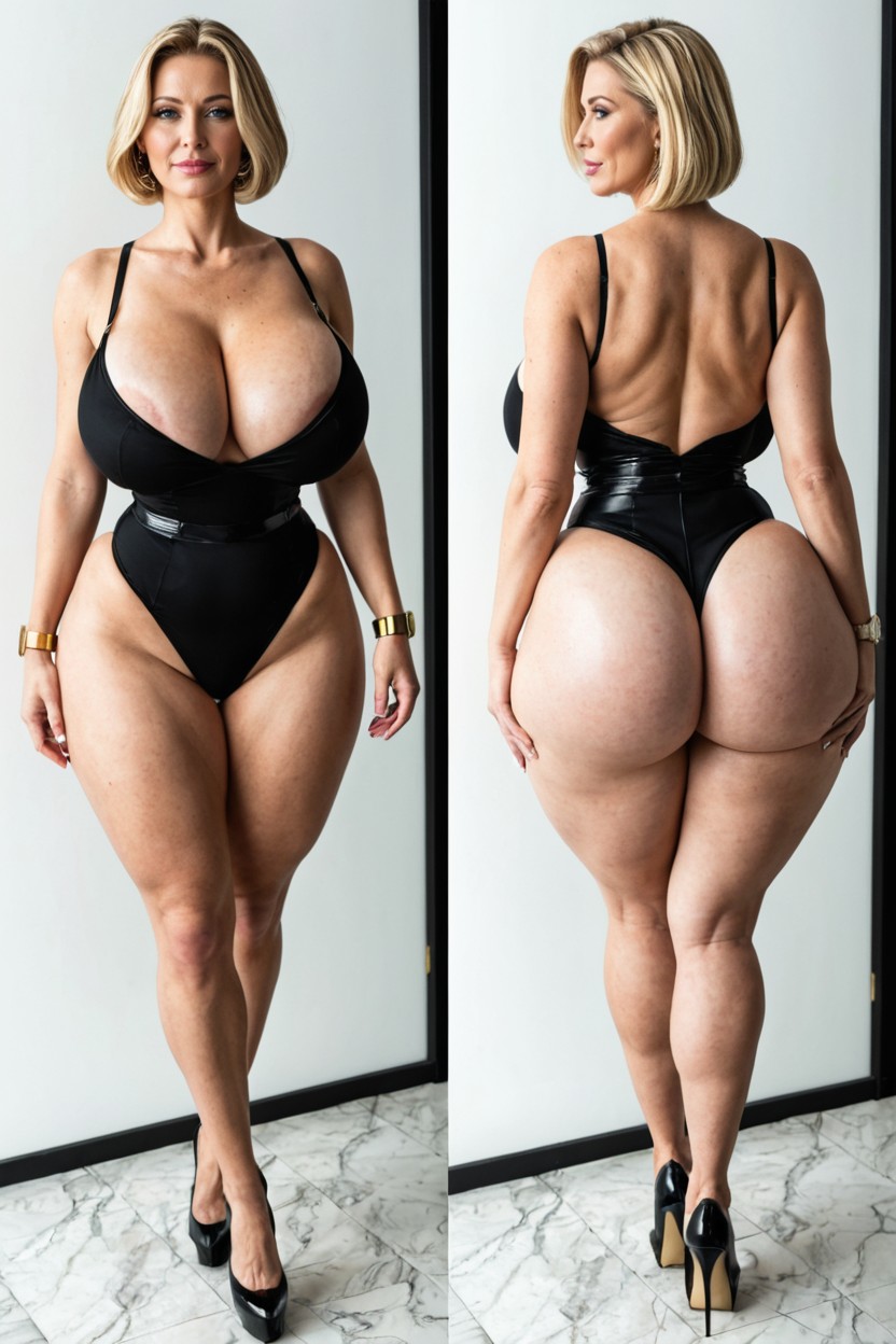 Large Breasts, Body, Shy MILF AI Porn