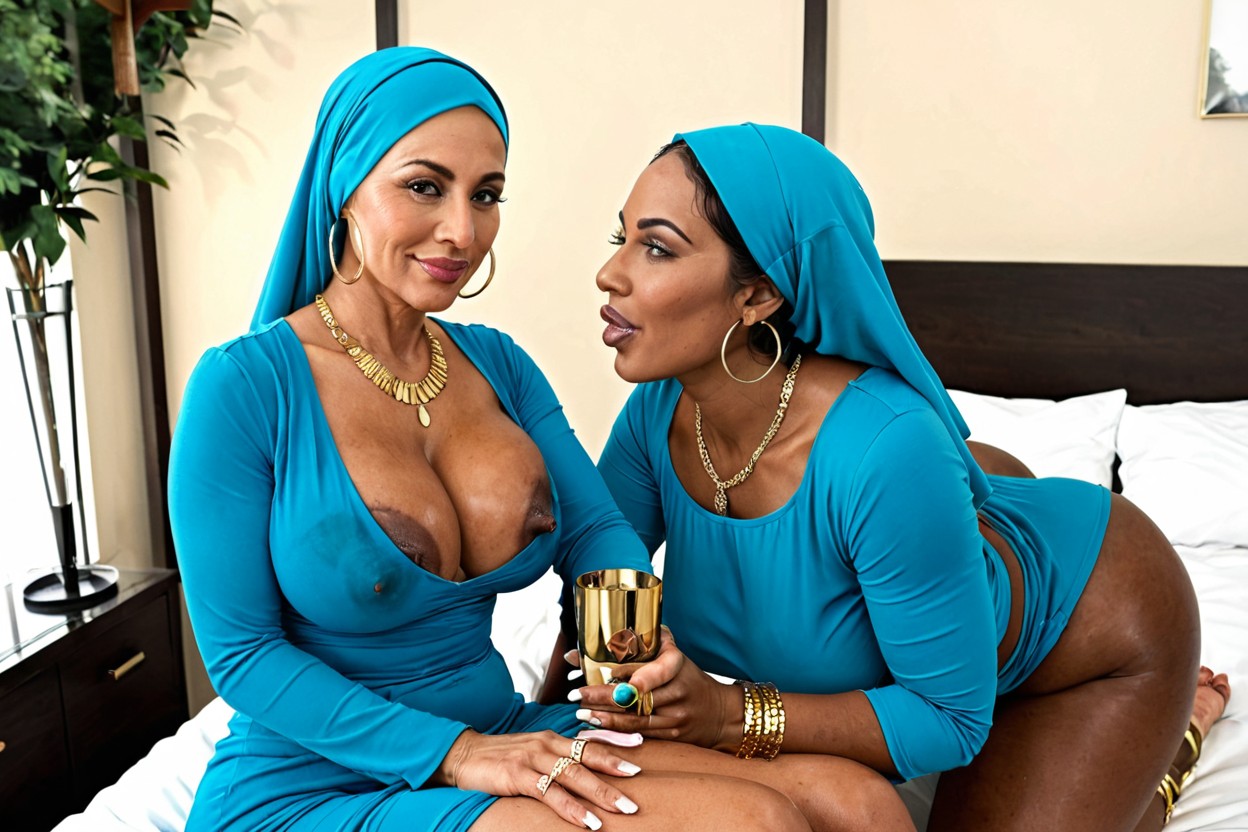 No Clothes, Fat Juicy Ass, Brown Skin Indian MILF AI Porn