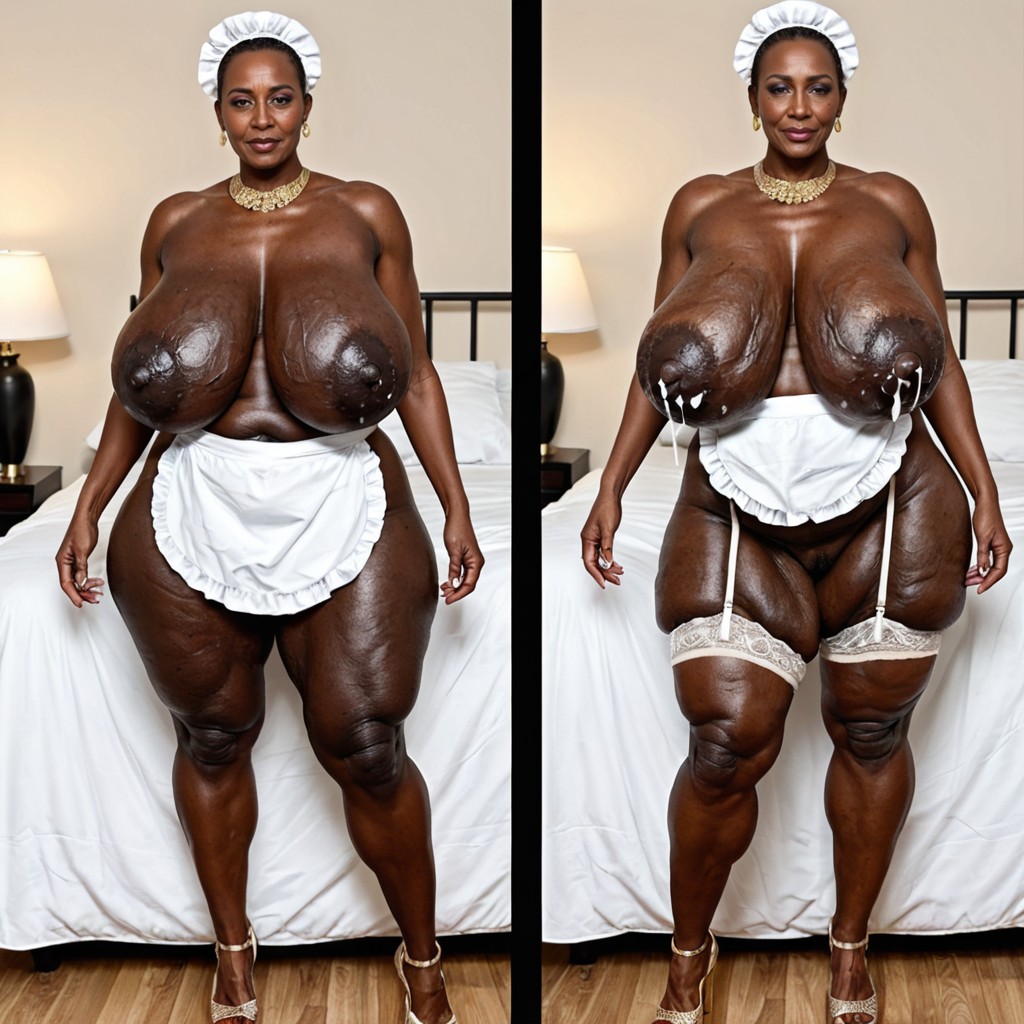 Giant Empty Tits, Cellulite, Excessive Gold Jewelry MILF AI Porn