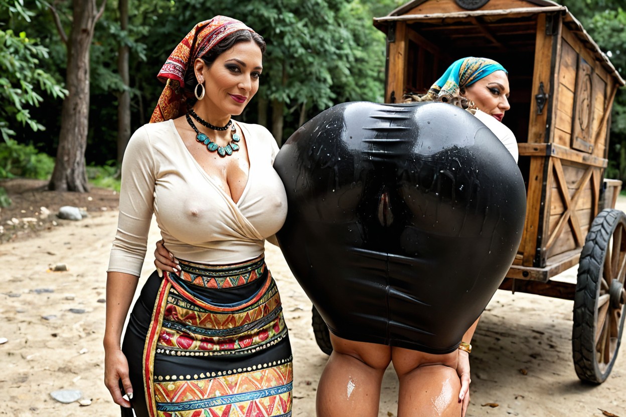 Hyper Hips, Magical Smoke, Extremely Large Ass MILF AI Porn